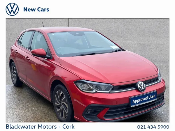 Volkswagen Polo Hatchback, Petrol, 2022, Red
