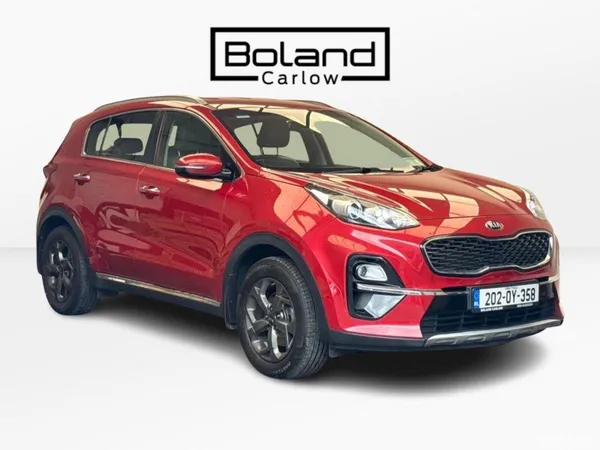 Kia Sportage SUV, Diesel Hybrid, 2020, Red
