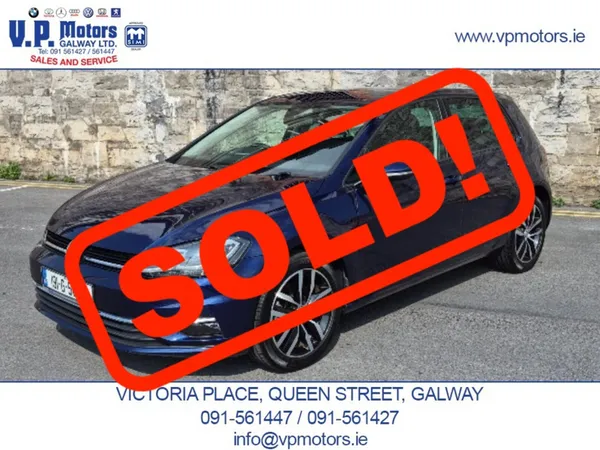 Volkswagen Golf Hatchback, Petrol, 2019, Blue