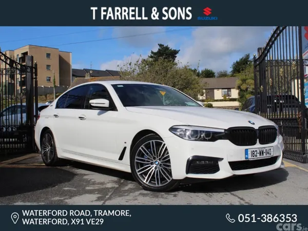BMW 5-Series Saloon, Petrol Plug-in Hybrid, 2018, White