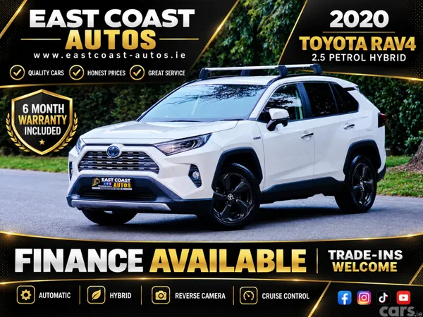 Toyota RAV4 SUV, Petrol Hybrid, 2020, White