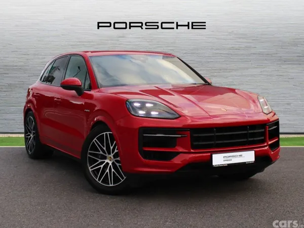 Porsche Cayenne SUV, Petrol Plug-in Hybrid, 2024, Red
