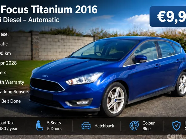Ford Focus Hatchback, Diesel, 2016, Blue