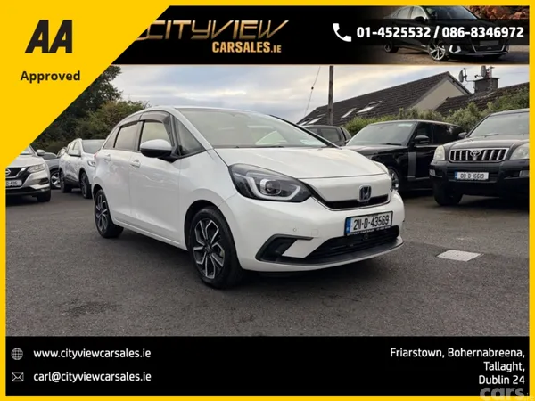 Honda Fit Hatchback, Petrol Hybrid, 2021, White
