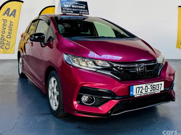 Honda Fit Hatchback, Petrol Hybrid, 2017, Red