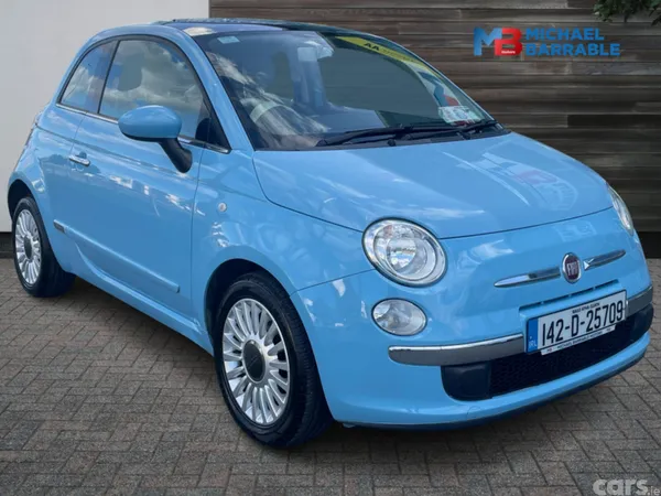 Fiat 500 Hatchback, Petrol, 2014, Blue
