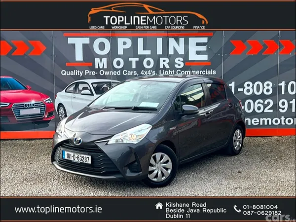 Toyota Vitz Hatchback, Petrol Hybrid, 2018, Silver