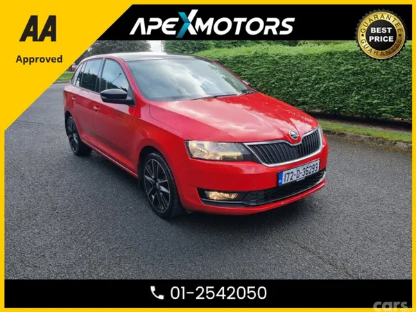Skoda Rapid Hatchback, Petrol, 2017, Red
