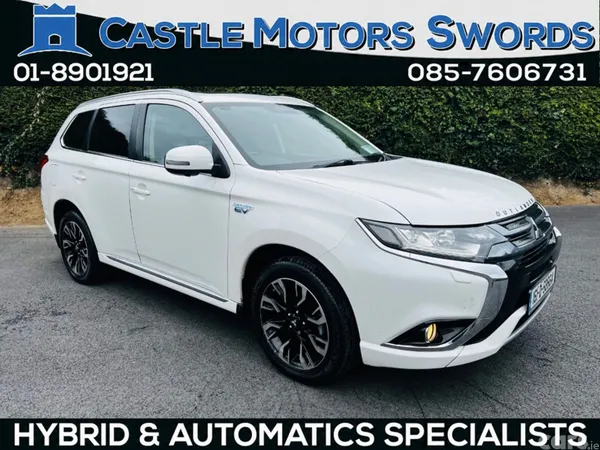 Mitsubishi Outlander Estate, Petrol Plug-in Hybrid, 2016, White