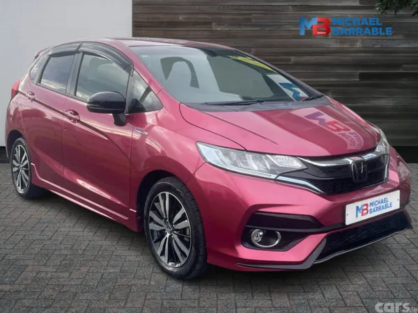 Honda Fit Hatchback, Petrol Hybrid, 2018, Red