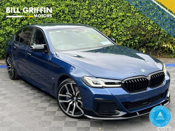 BMW 5-Series Saloon, Petrol Plug-in Hybrid, 2021, Blue