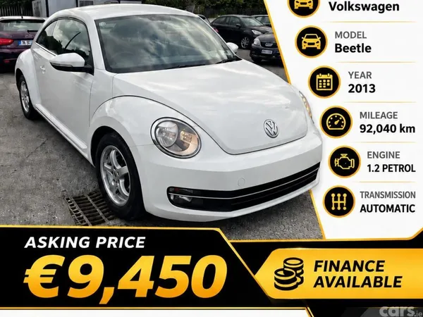 Volkswagen Beetle Hatchback, Petrol, 2013, White