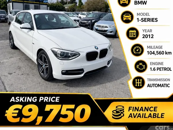 BMW 1-Series Hatchback, Petrol, 2012, White