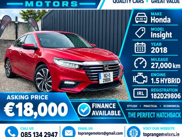 Honda Civic Hatchback, Petrol Hybrid, 2018, Red
