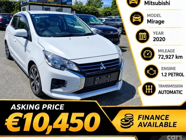 Mitsubishi Mirage Hatchback, Petrol, 2020, White