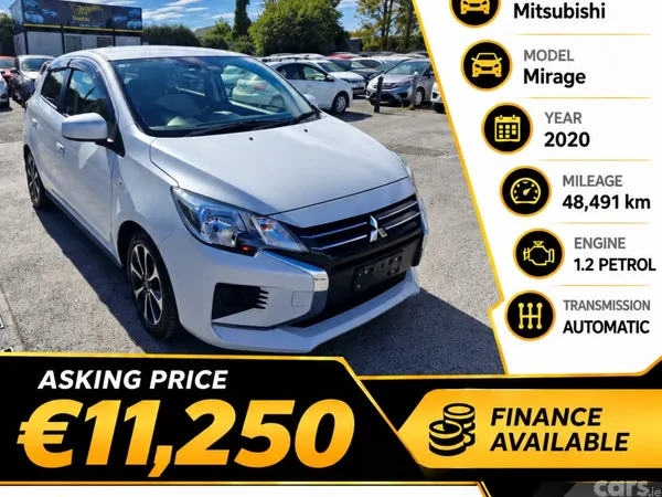 Mitsubishi Mirage Hatchback, Petrol, 2020, White