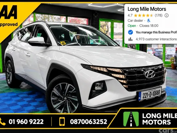 Hyundai Tucson SUV, Petrol Hybrid, 2022, White