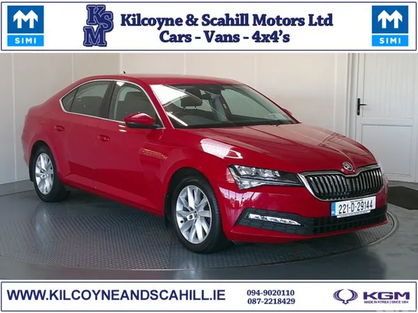 Skoda Superb Saloon, Diesel, 2022, Red