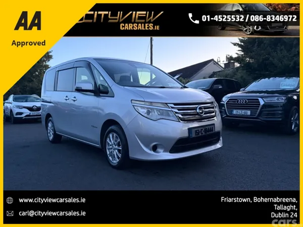 Nissan Serena MPV, Petrol Hybrid, 2015, Silver