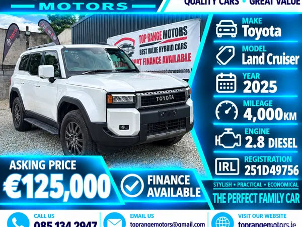 Toyota Land Cruiser SUV, Diesel, 2025, White