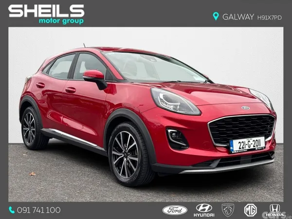 Ford Puma MPV, Petrol Hybrid, 2022, Red