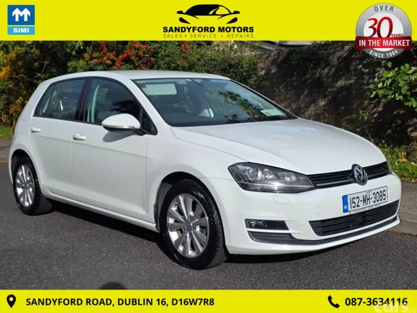 Volkswagen Golf Hatchback, Petrol, 2015, White