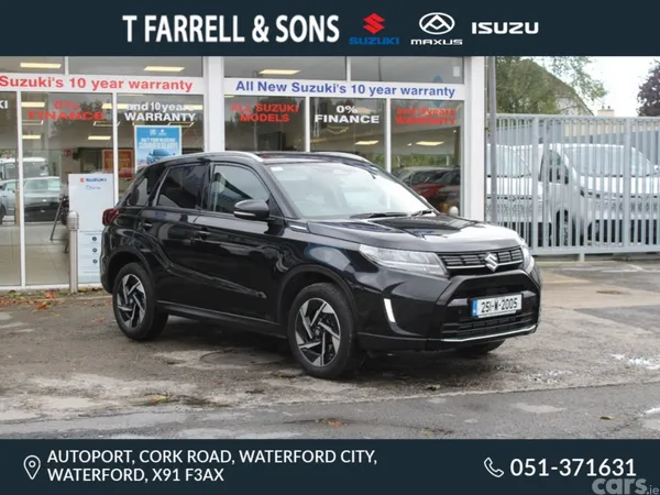Suzuki Vitara SUV, Petrol Hybrid, 2025, Black