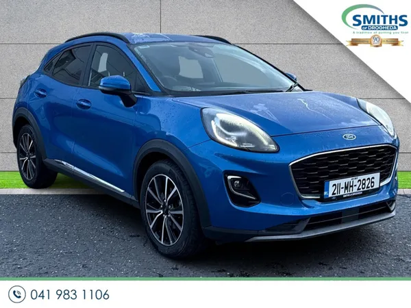 Ford Puma MPV, Petrol Hybrid, 2021, Blue