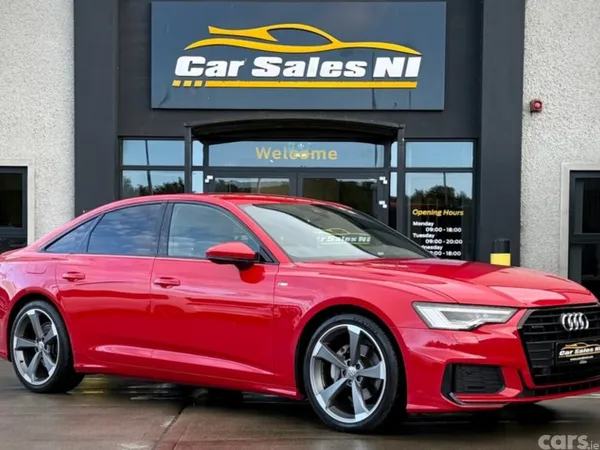 Audi A6 Saloon, Diesel Hybrid, 2022, Red
