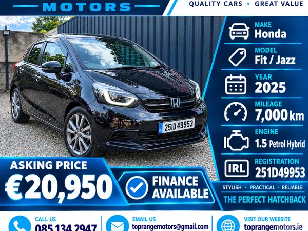 Honda Fit Hatchback, Petrol Hybrid, 2025, Blue