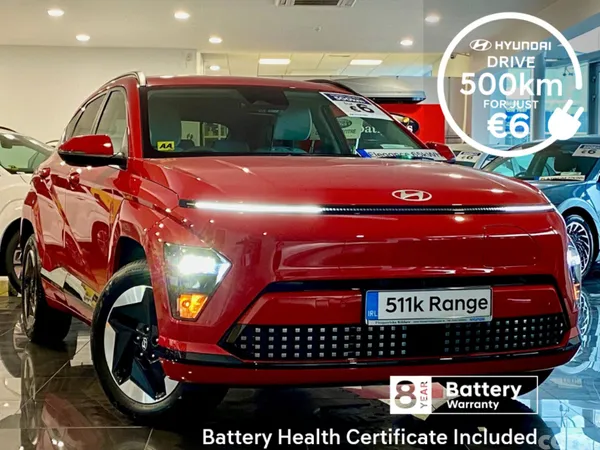 Hyundai KONA SUV, Electric, 2027, Red