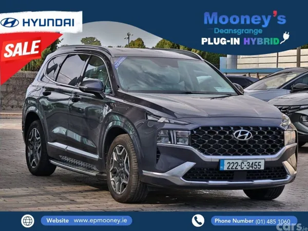 Hyundai Santa Fe SUV, Petrol Plug-in Hybrid, 2022, Blue