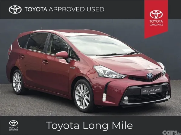 Toyota Prius MPV, Petrol Hybrid, 2019, Red