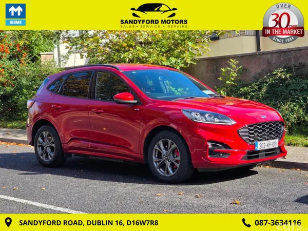 Ford Kuga MPV, Petrol Plug-in Hybrid, 2020, Red