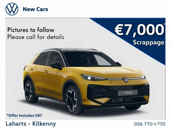 Volkswagen T-Roc SUV, Petrol, 2026, Grey
