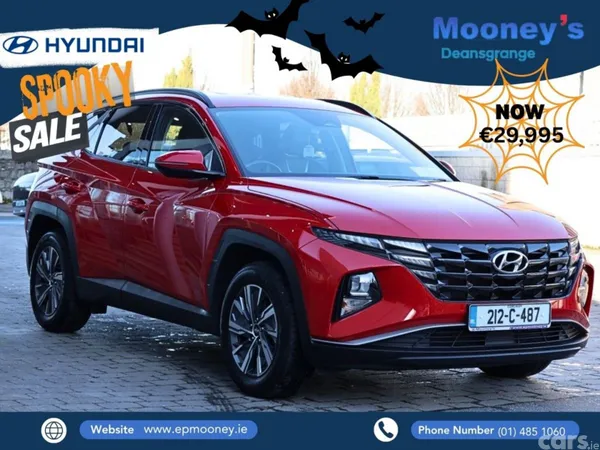 Hyundai Tucson SUV, Petrol Hybrid, 2021, Red