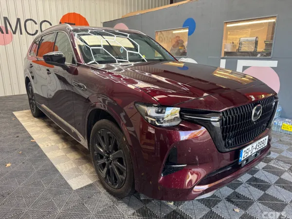 Mazda CX-80 SUV, Petrol Plug-in Hybrid, 2025, Red