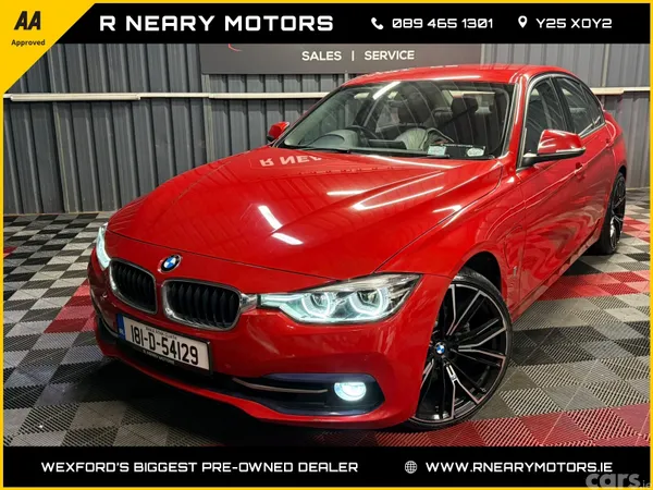 BMW 3-Series Saloon, Petrol Plug-in Hybrid, 2018, Red