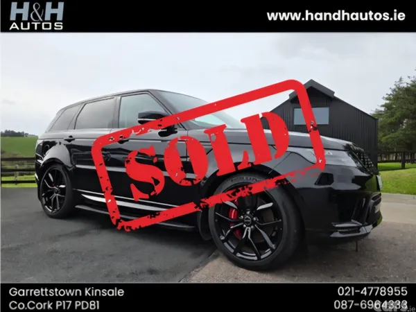 Land Rover Range Rover Sport SUV, Petrol Plug-in Hybrid, 2021, Black