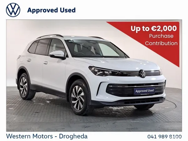 Volkswagen Tiguan SUV, Petrol Plug-in Hybrid, 2026, White