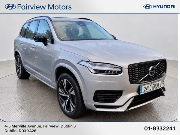 Volvo XC90 SUV, Petrol Plug-in Hybrid, 2024, Silver