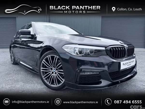 BMW 5-Series Saloon, Petrol Plug-in Hybrid, 2018, Black