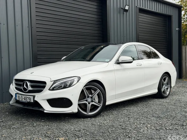 Mercedes-Benz C-Class Saloon, Diesel Hybrid, 2016, White