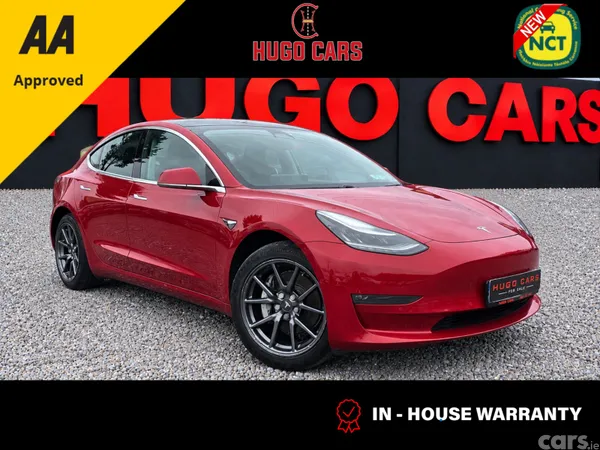 Tesla Model 3 Saloon, Electric, 2019, Red