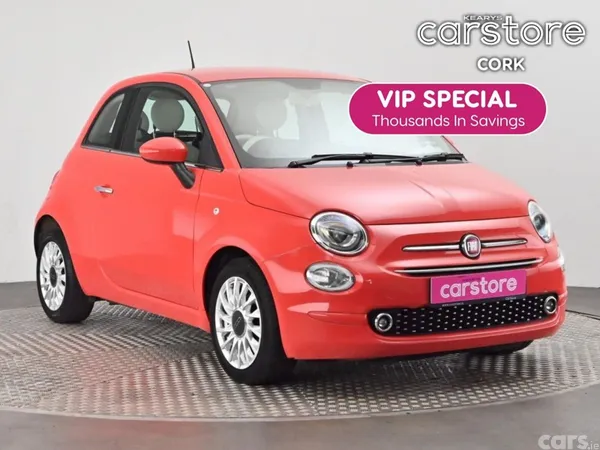 Fiat 500 Hatchback, Petrol, 2020, Red