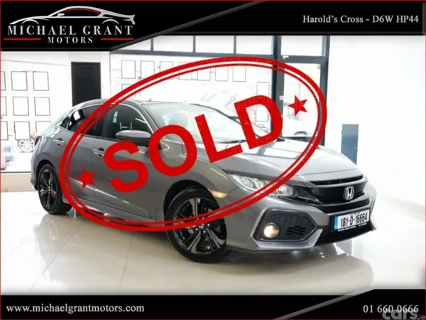 Honda Civic Hatchback, Petrol, 2018, Grey