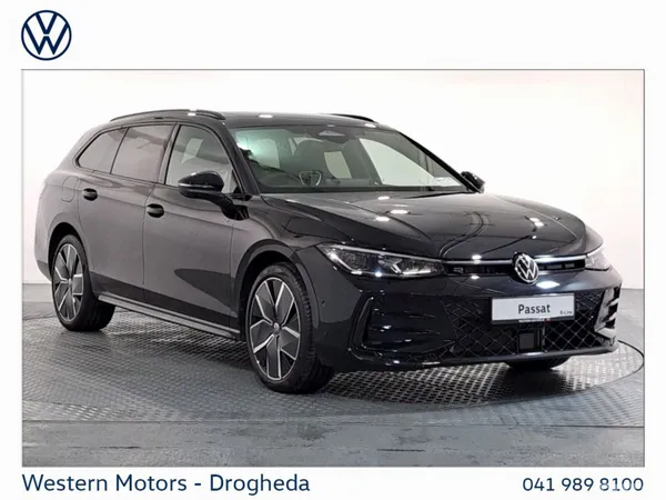 Volkswagen Passat Estate, Petrol Plug-in Hybrid, 2026, Black