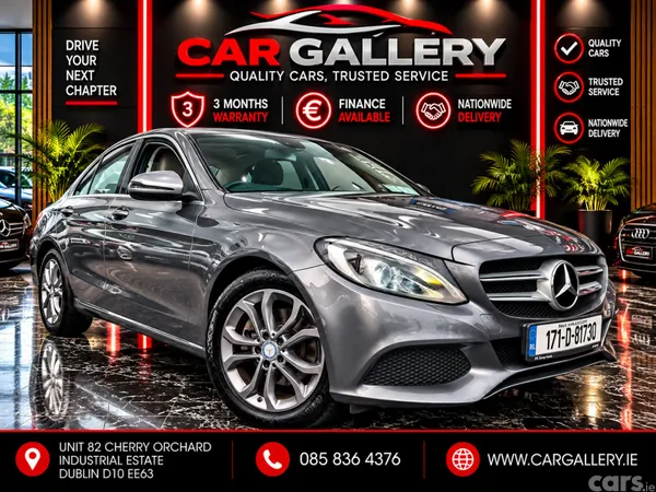 Mercedes-Benz C-Class Saloon, Petrol, 2017, Grey