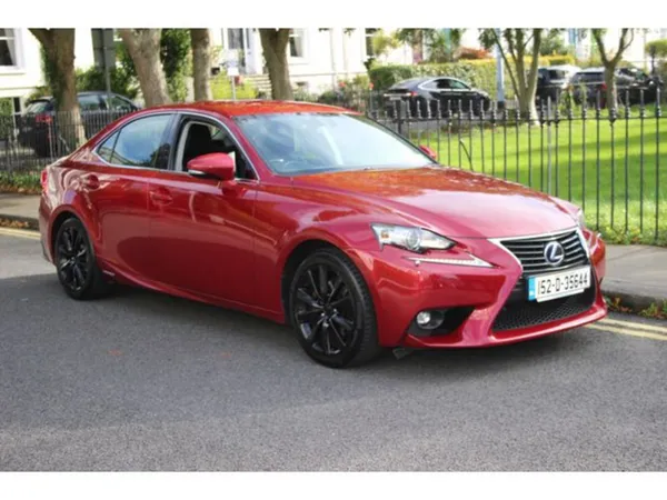 Lexus IS Saloon, Petrol Hybrid, 2015, Red