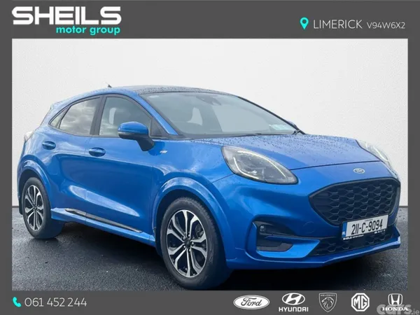 Ford Puma MPV, Petrol Hybrid, 2021, Blue